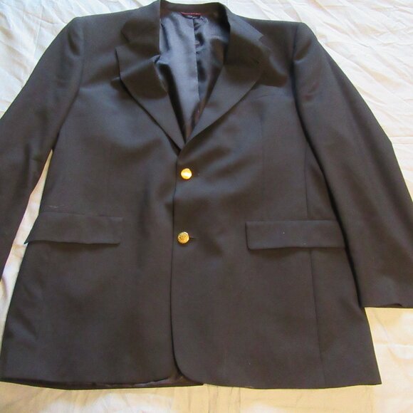 Mens Hart Schaffner & Marx Gold Button Sport Coat / Blazer Sz 42R